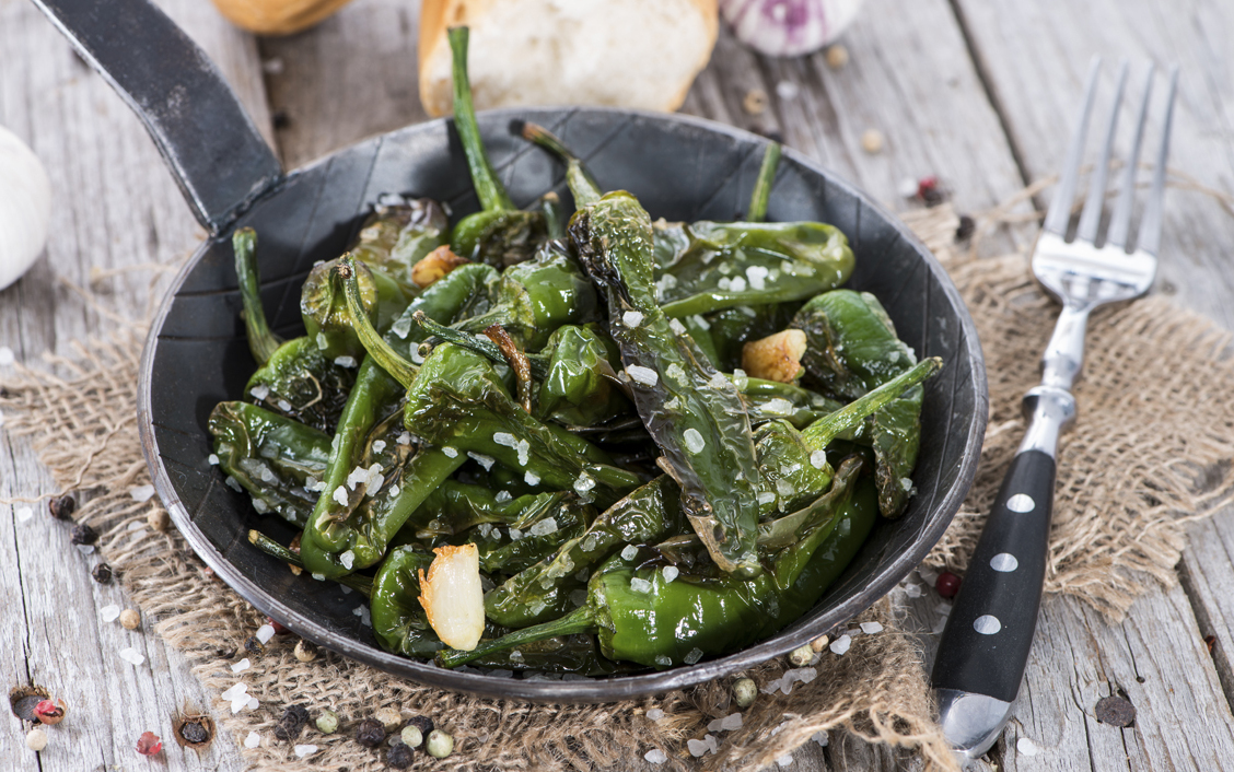 Paprika aus Padron in Galicien — Santiago di Compostela