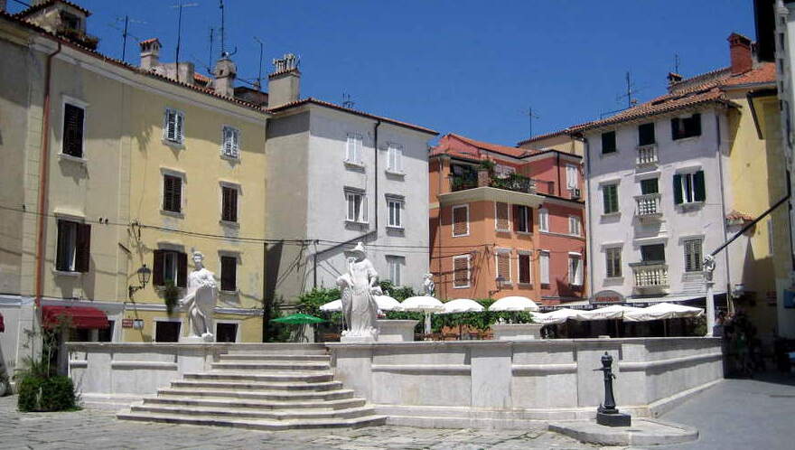 Piazza I maggio was the heart of the city in the Middle Ages and in fact the cobbled streets — Prvomajski trg