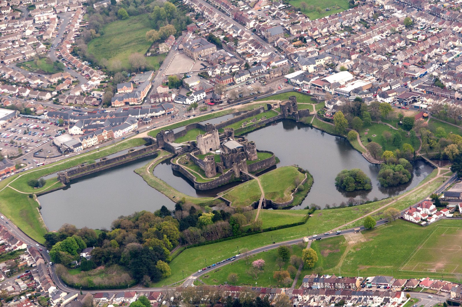 Wales | Caerphilly Castle - Castle St | Secret World Trip Planner