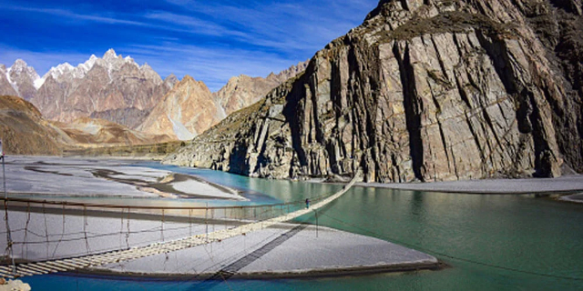 Hussaini Suspension Bridge — Gilgit