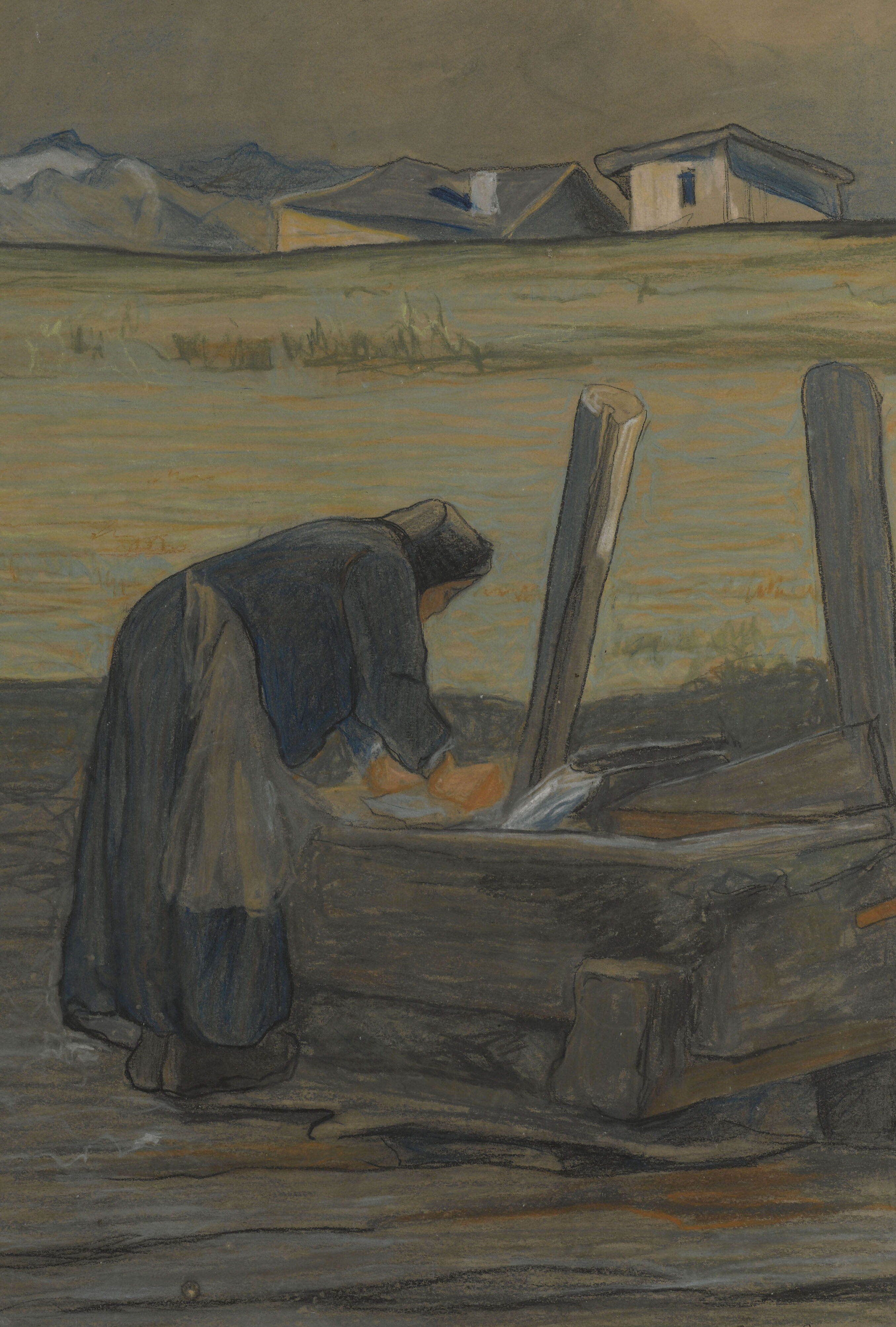 La lavandaia di Giovanni Segantini — Milano