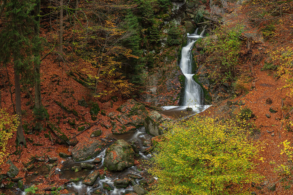 Rešov Waterfalls — Horní Město