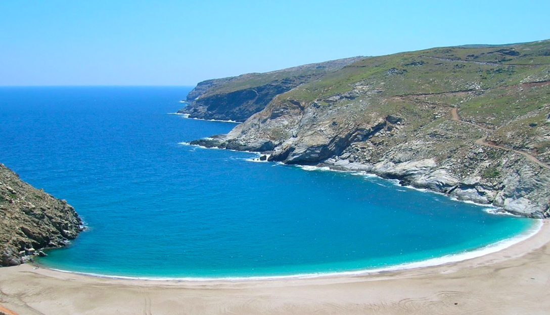 Zorkos Beach in Andros — Zorkos beach