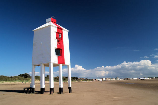 Niedriger Leuchtturm in Burnham-on-Sea, England - River Parrett | Secret World Trip Planner