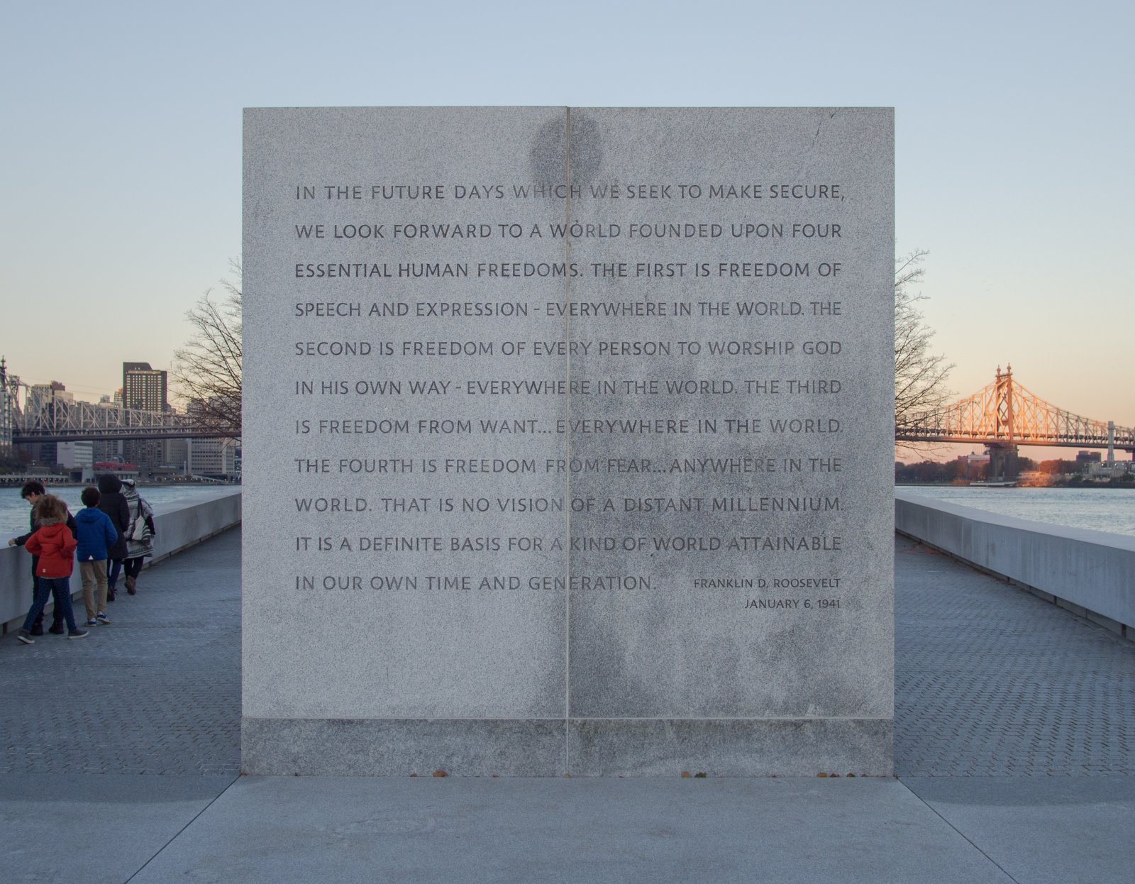 Franklin D. Roosevelt Four Freedoms Park - New York | Secret World Trip Planner