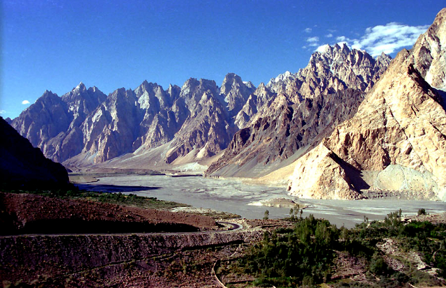 The Passu Cathedral peaks — Hunza Nagar