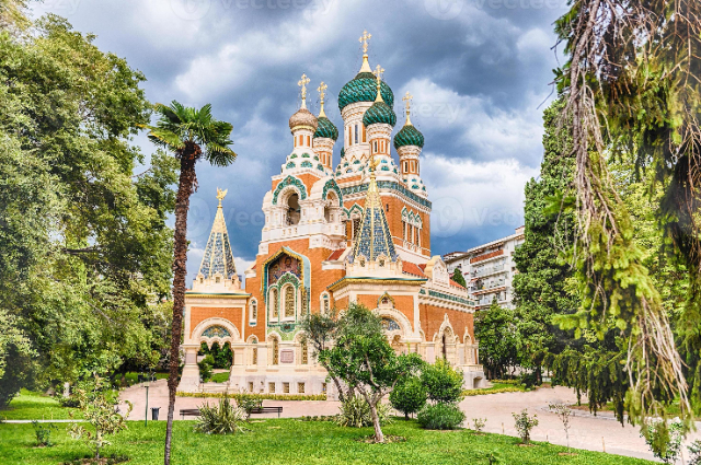 Russisch-orthodoxe Kathedrale des Heiligen Nikolaus — Nice