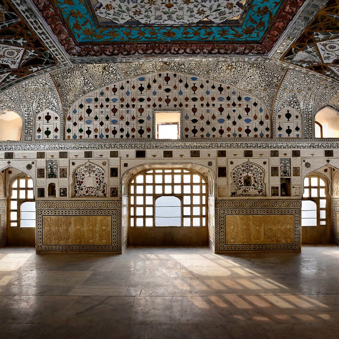 Sheesh Mahal (Spiegelpalast) im Amber Fort — Jaipur