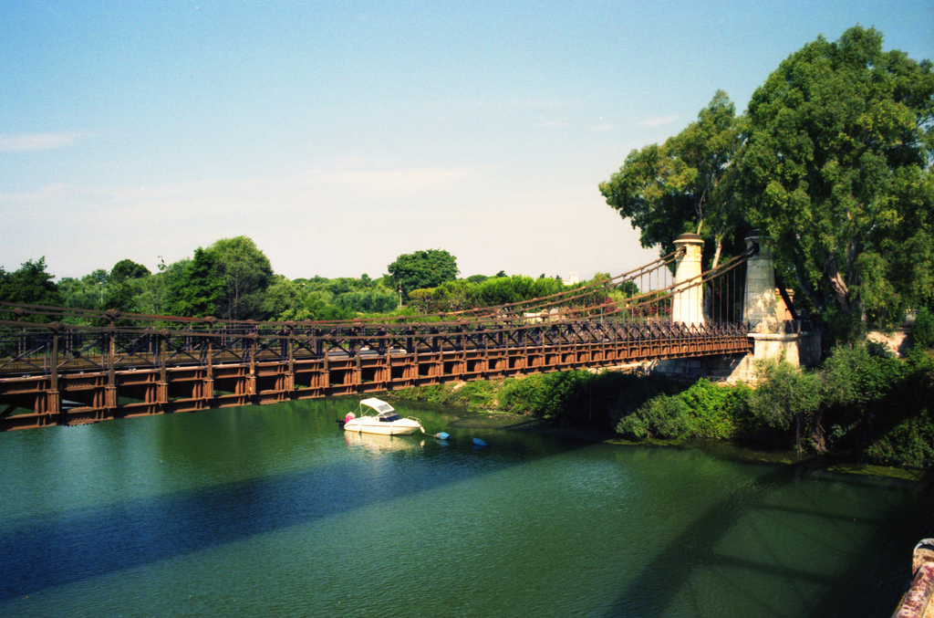 Suspension bridge over the Garigliano River - Fiume Garigliano | Secret World Trip Planner