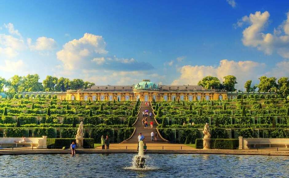 Sanssouci Palace | A wonder among terraced gardens and vineyards - Potsdam | Secret World Trip Planner