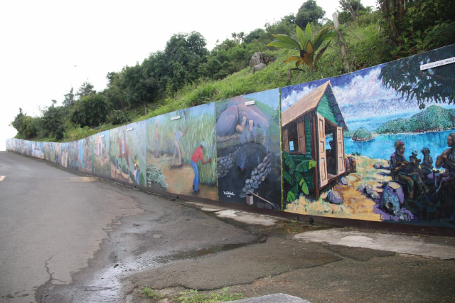 Fahie Hill Wandmalereien — Road Town