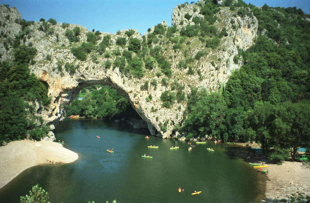 The Pont d'Arc is a large natural bridge in Ardèche - Vallon-Pont-d'Arc | Secret World Trip Planner