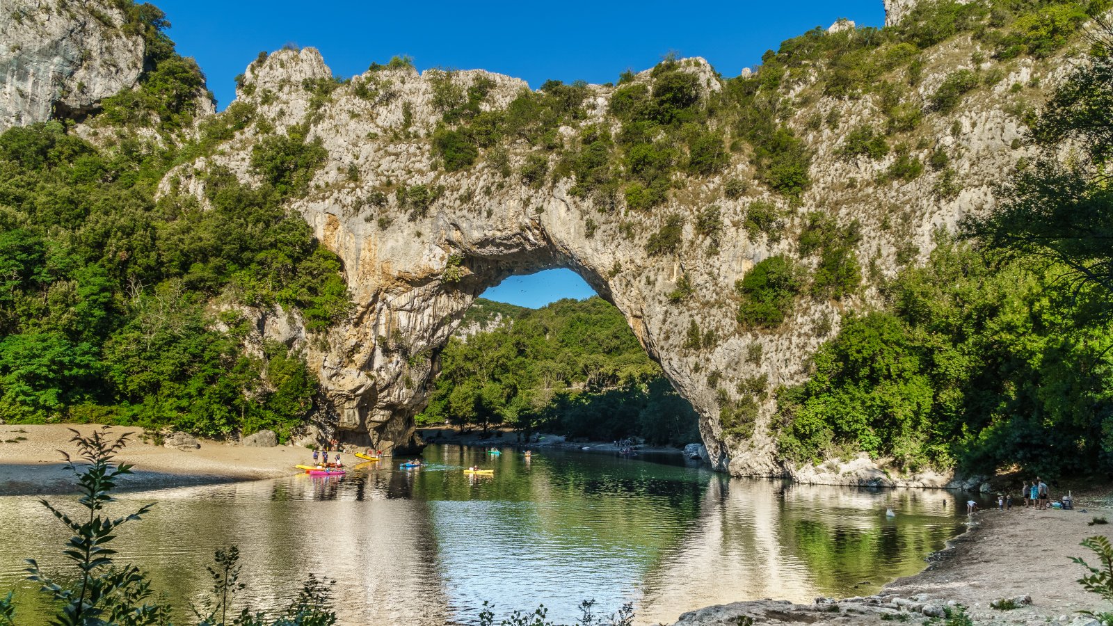 The Pont d'Arc is a large natural bridge in Ardèche - Vallon-Pont-d'Arc | Secret World Trip Planner