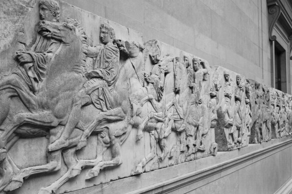 Elgin-Murmeln im Britischen Museum von London — Bloomsbury