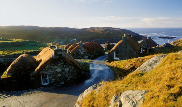 Blackhouses Blackhouse Village — Garenin