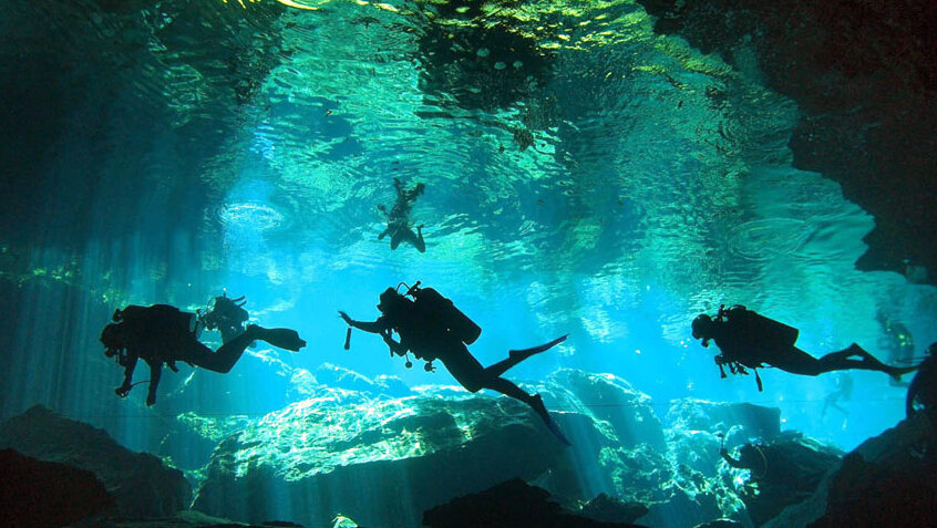 Cenote Esqueleto, also known as “Temple of Doom” — Tulum