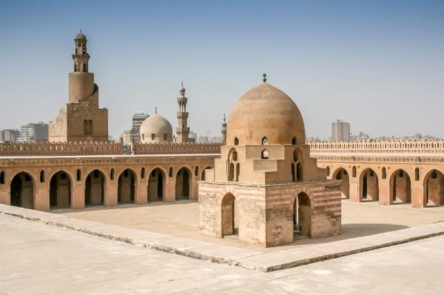 The Mosque of Ibn Tulun, located in Cairo, Egypt, is one of the oldest and best- — Ibn Tulun Mosque