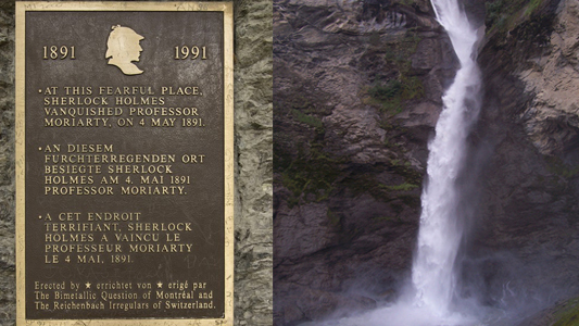 Reichenbach Falls : Wonderful waterfalls at the court of Sherlock Holmes — Schattenhalb