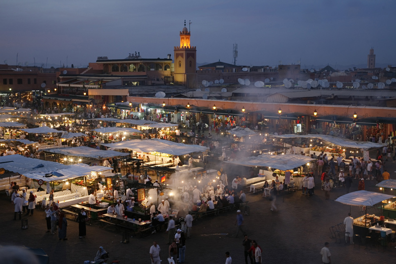 The Jamaa El Fna place — Marrakesh