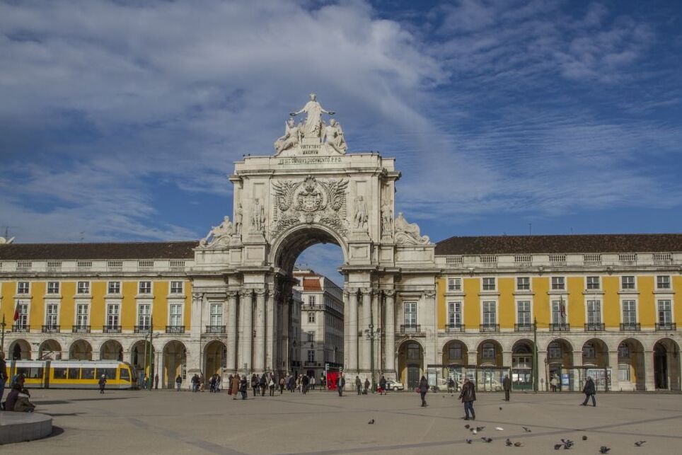 Rua Augusta Arch: eine der Hauptattraktionen in Lissabon — Lisboa