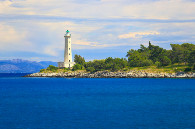Der historische Leuchtturm von Gythio — Githio