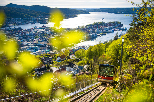 Die Fløyen-Seilbahn — Fløyen