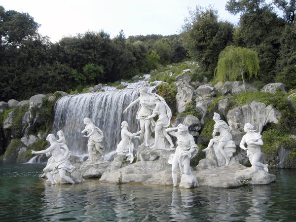 Brunnen und Wasserfall von Diana und Actaeon — Caserta