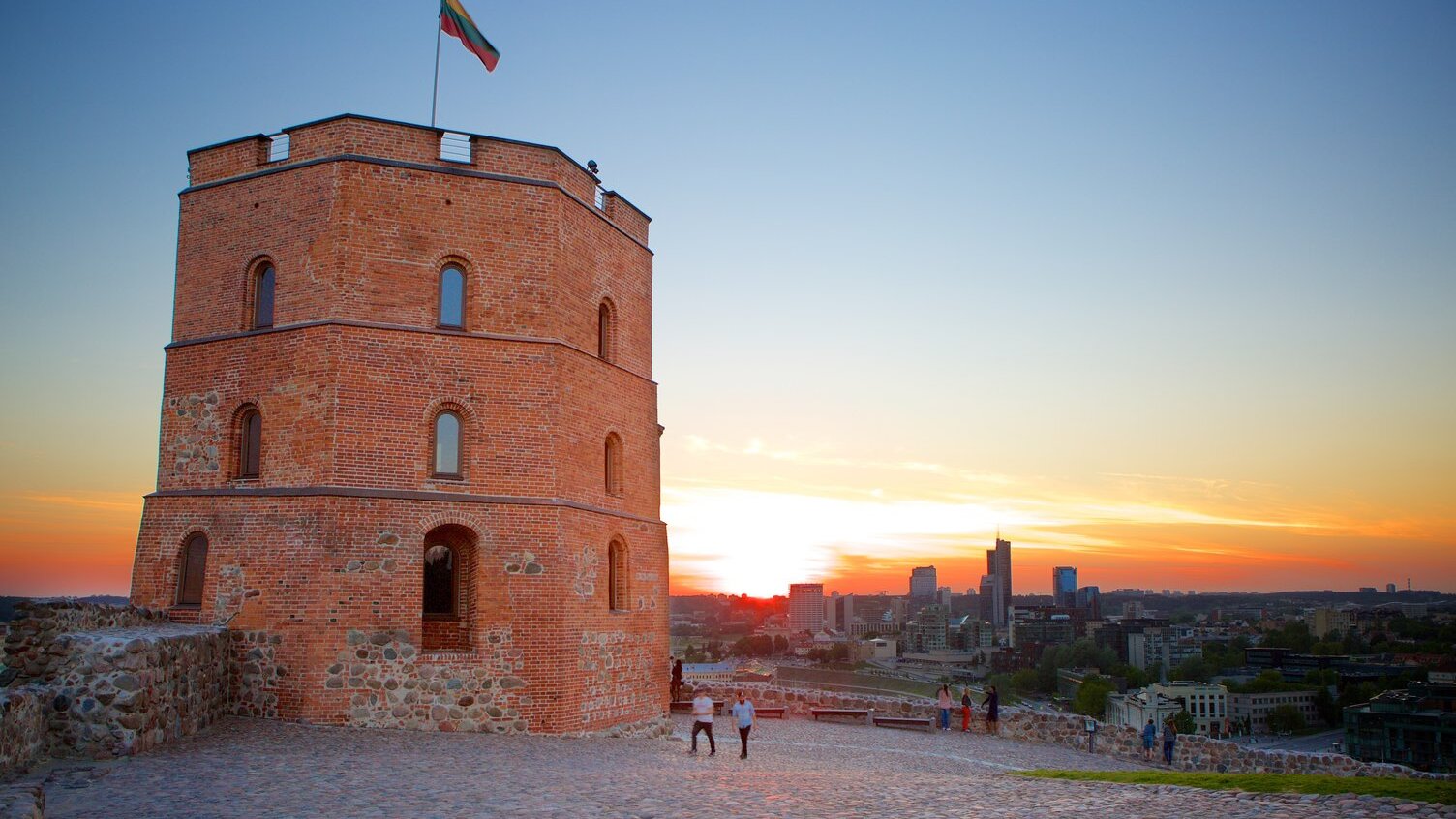 Gedimina’s Castle offers a stunning view of the old town — Vilnius