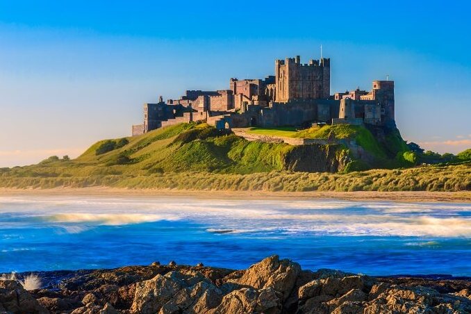 Bamburgh Beach und die wunderbare Burg — Bamburgh