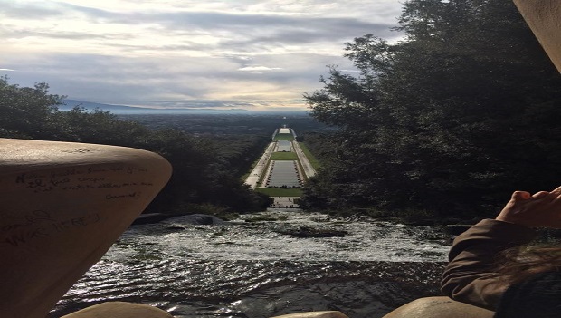 The tower at the top of the waterfall - Caserta | Secret World Trip Planner