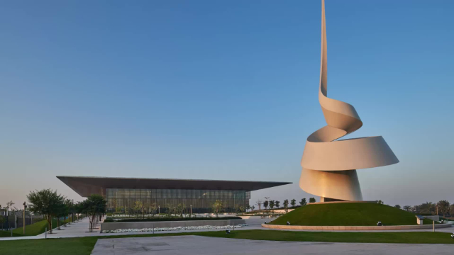 The Scroll a monumental sculpture designed by Gerry Judah - Sharjah | Secret World Trip Planner