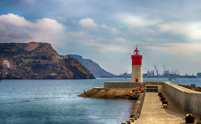 Weihnachtsfort und Leuchtturm — Cartagena