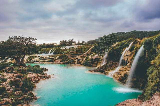 Waterfalls of Wadi Darbat — ولاية طاقة