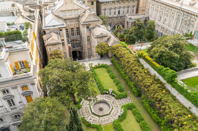 Palazzo Podestà und sein schöner Garten — Genova