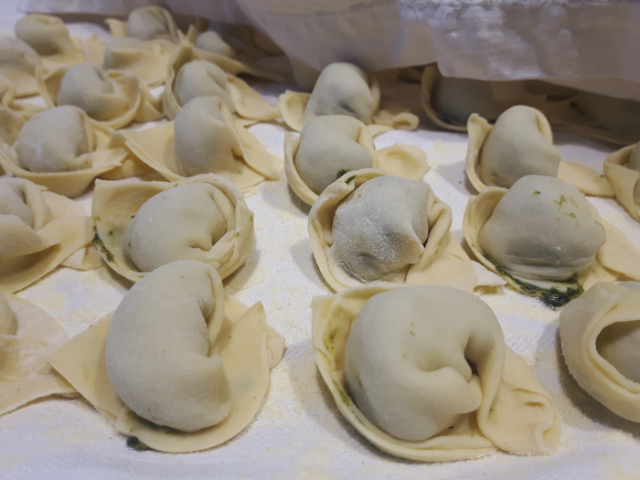 Pansoti con salsa di noci — Genova