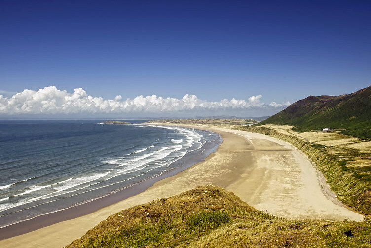  Die wunderschöne Gower-Halbinsel und Worm Head. — Rhossili