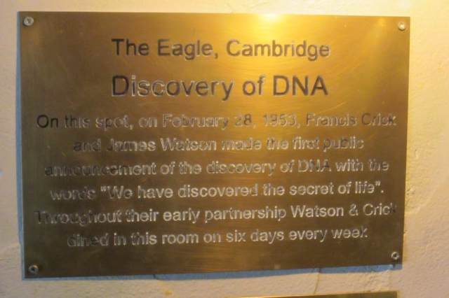 The Eagle Pub and DNA — Bene't St