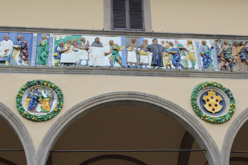 Della Robbia frieze of the Ospedale del Ceppo - Pistoia | Secret World Trip Planner
