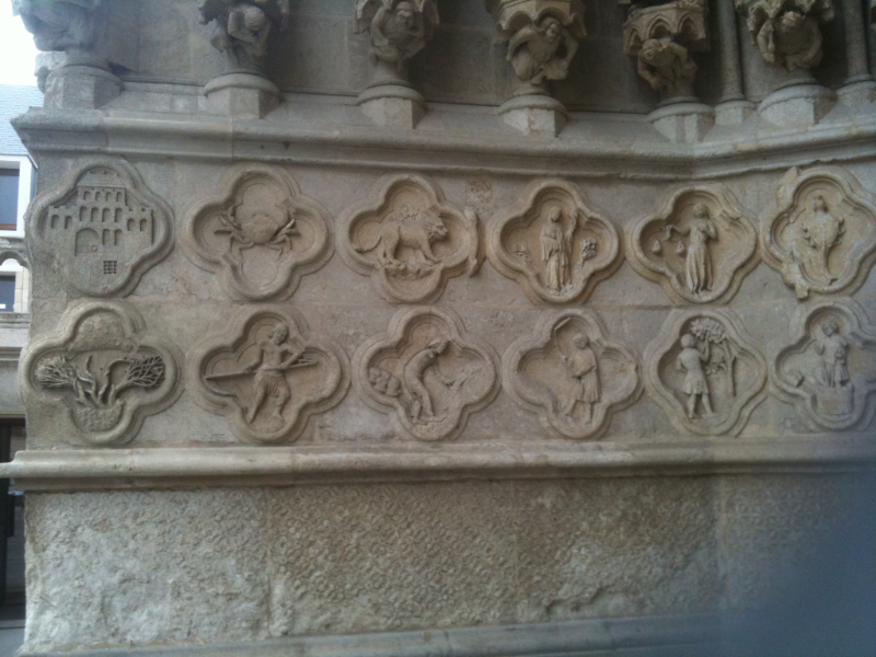 Zodiac Signs at Amiens Cathedral — Amiens