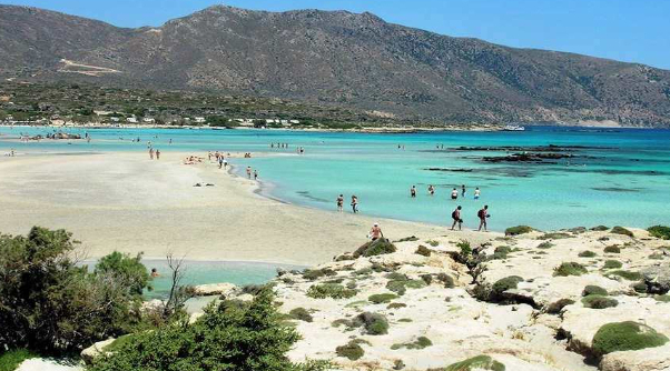 Elafonisi Strand — Elafonisi lagoon