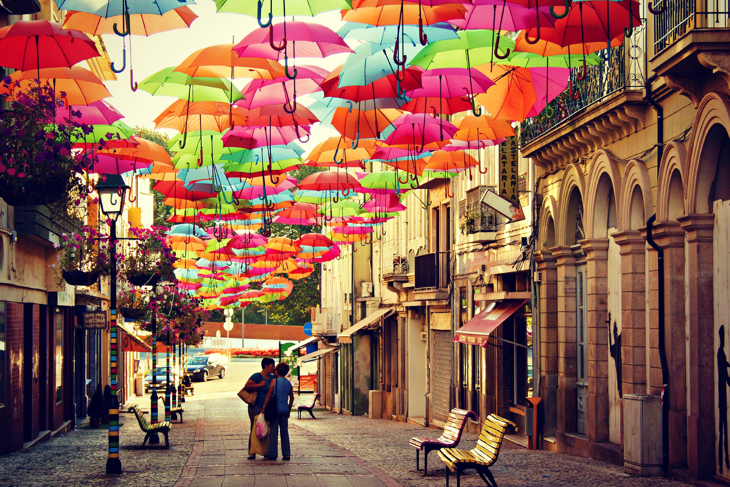 Agueda's colorful Umbrellas — Agueda