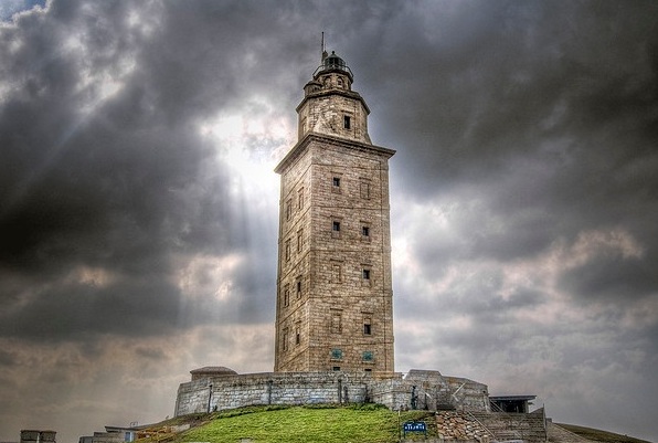 Tower of Hercules is an ancient Roman lighthouse — A Coruña