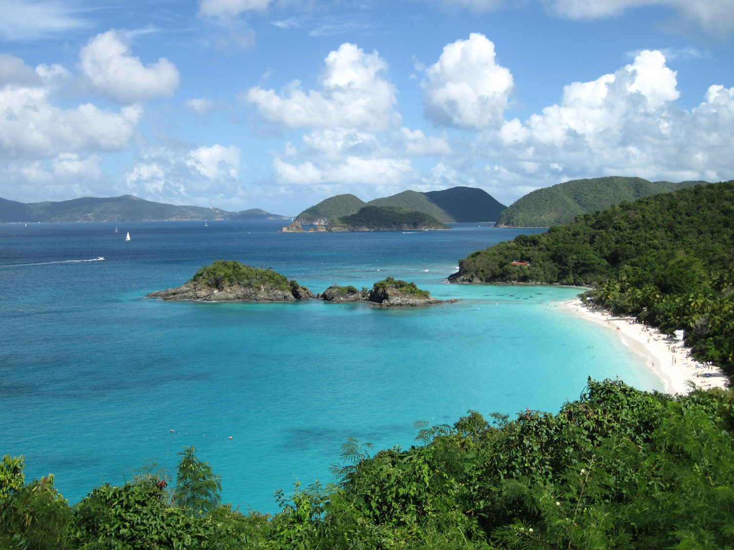 Trunk Bay - Wunderschönes Wasser und herrlich weißer Sand — St John 00830