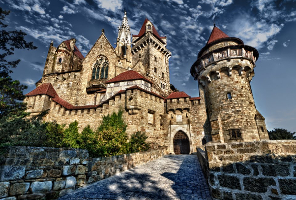 The picturesque Kreuzenstein Castle  — 2100