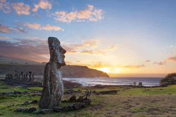 Osterinsel (Rapa Nui) im Pazifischen Ozean — Isola di Pasqua