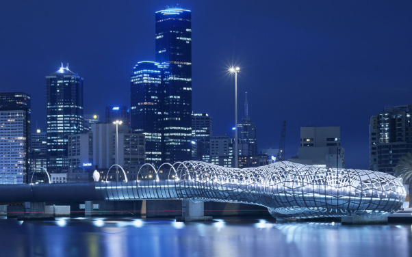 Webb-Brücke in Melbourne — Docklands