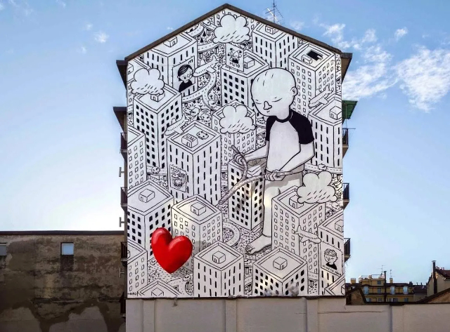Murales di Millo - Torino | Secret World Trip Planner