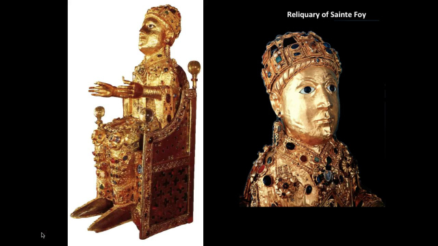Reliquiario dorato di Sainte Foy — Conques-en-Rouergue
