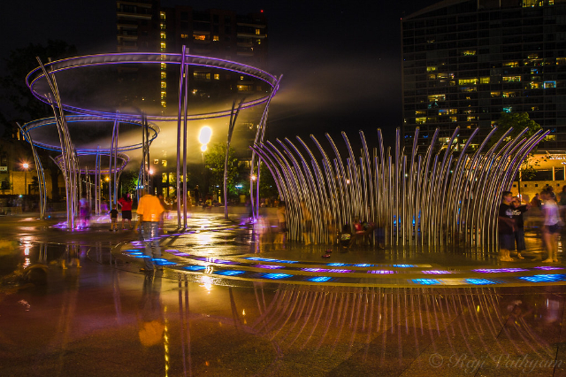 Scioto Mile Fountain — Columbus