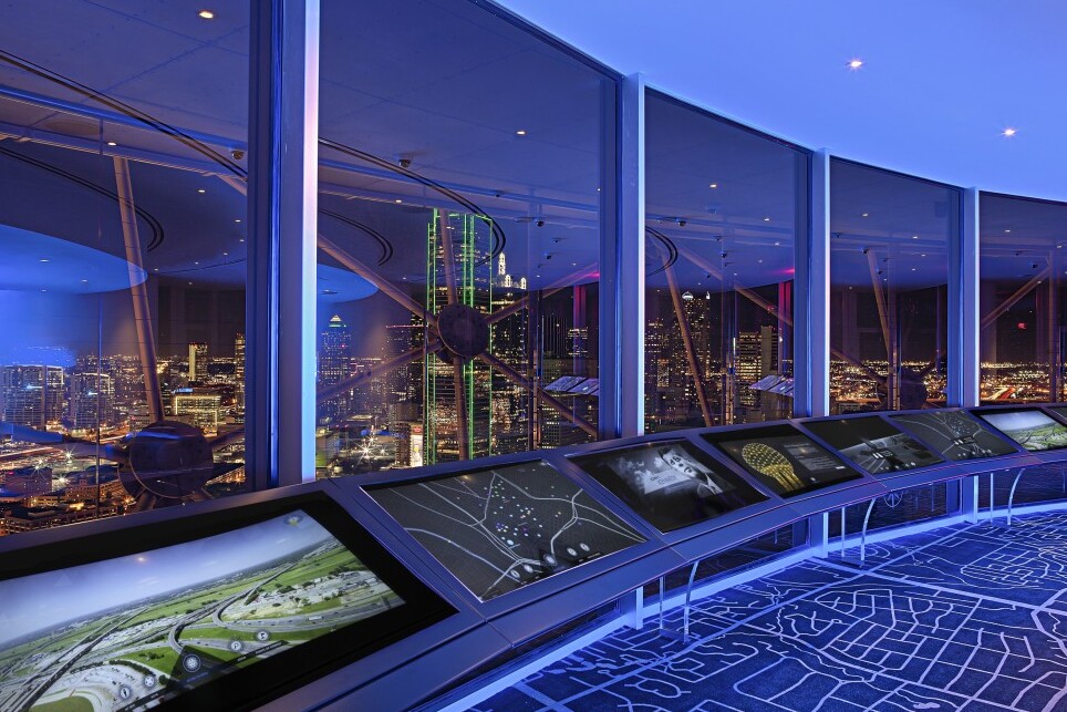 In the heart of Dallas, the GeO-Deck at Reunion Tower — Dallas
